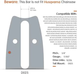 28 Inch Chainsaw Guide Bar with Ripping Saw Chain for Stihl MS381 440 660 661