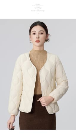 Lightweight Padded Cotton Jacket Women's Small Size Short Style Thin Inner Outerwear Fall Winter New Arrival