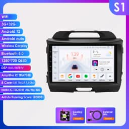 Hizpo 2 Din Android Auto Radio For KIA Sportage 3 2010-2016 2015 Carplay 4G Car Multimedia GPS 2din Autoradio WIFI RDS DSP 4G BT
