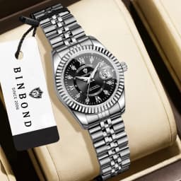 BINBOND Original Couple's Quartz Watches Luminous Waterproof Men's Women's Watch Mujer Reloj Ofertas Hoy Relogios Casal