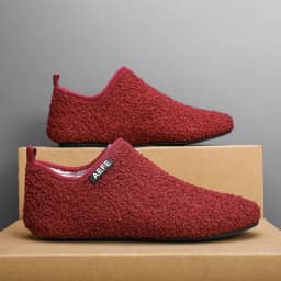 Men's Fuzzy Overlapping Slippers - Winter Warmth Indoor Home Shoes with Fuzzy Lining and Arch Support, Soft Cushioning Comfort,