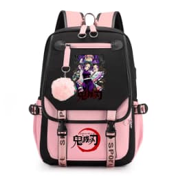 Kids Anime School Backpack Demon Slayer Pattern Casual Daypack for Girls Students Book Bag