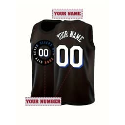 Custom Men's Basketball Jersey - Personalized Name & Number, Breathable Sleeveless Athletic Uniform for Training & Competition
