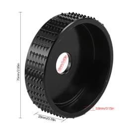 Round Wood Angle Grinding Wheel Sanding Carving Rotary Tool Abrasive Disc 75mm Angle Grinder Rasp Wheel Tungsten Carbide Coating