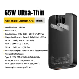 Essager 65W GaN Charger USB Type C Quick Charge 3.0 Fast Charger for iPhone 15 14 Xiaomi Samsung ipad Macbook Tablet PD Charger
