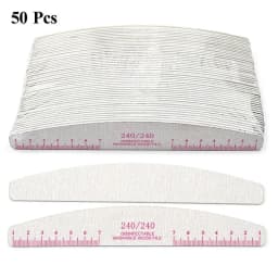50pcs Nail File Wooden Sanding Buffer Block Pedicure Manicure UV Gel Nail Polish Pro Nail Files Artificial Nail Tips Tools