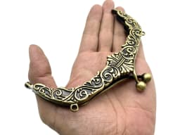 12 Cm Mini Small Purse Clasp Frame 1 Pcs Wallet Kiss Clasp Lock Retro Arch Coin Bag Frame Metal Clip DIY Craft Purse Bag Handle