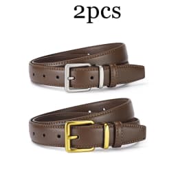 1-2pcs Simple Pin Buckle Soft Women's Belt Trendy Match Skirt Wide-leg Trousers Belt Fashionable Women's Clothing Accessories