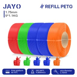 JAYO 5.5KG 3D PETG / High Speed Matte PETG / PLA Classic Printer Filament 1.75mm 3D Printer Filament Neatly Wound PETG for 3D