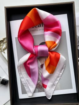 Luxury Print Imitation Silk Square Scarf Women Spring Neck Tie Shawl Wraps Female Hair Hand Wrist Headkerchief Hijab Bandana