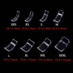 8/10pcs Transparent Spiral Based Ring Tools Spring Coil Ring Size Adjuster Guard Tightener Reducer Resizing Tool For Jewelry