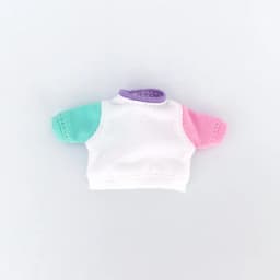 Ob11 Doll Clothes Solid Color Striped Hoodie T-Shirt With Long Sleeves Accessories For Bjd,Gsc,Obitsu11, Molly, Ymy, P9, GsC