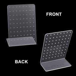 1PC Acrylic 72 Holes Earrings Show Plastic Display For Selling Clear Stand Showcase Earrings Personal Ear Studs Storage Rack