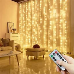 Holiday Party Decoration LED 8 Mode Christmas Light USB Curtain String Light Wedding Fairy Light Valentine's Day Girlfriend Gift