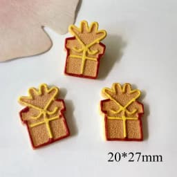 10Pcs/set NEW Christmas Series Resin Flat Back Scrapbooking DIY Baby Headwear Home Decoration Bow Ornament Accessories