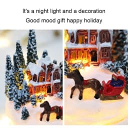 Christmas Decorations LED Night Lights Luminous Landscape House Children's Gift Christmas New Year Ornaments Festival Lighting