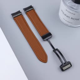 No Gaps Leather Strap for Samsuang Galaxy Watch 6 5 4 40MM 44mm Magnetic Buckle Band Galaxy Watch 6 4 classic 43 47mm 42 46MM