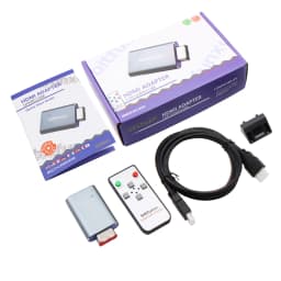 BitFunx NGC To Digital HDMI Converter Adapter Line Doubler and SD2SP2 MicroSD Card Reader Adapter For All Gamecube Game Consoles