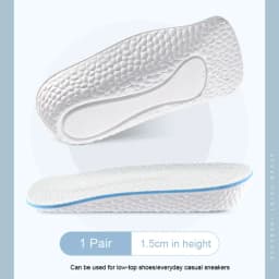 Seven Point Height Increase Insoles Invisible Inner Heightening Pad Sneaker Half Cushion Sports Shoes Boost Pads for Men Women