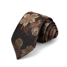 New Men's High Quality 8cm Flower Fish Pattern Jacquard Tie Paisley Polyester Necktie Office Business Party Accessories Gift