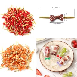 30Pcs/bag Golded Wire Bowknot Bow Metallic Twist Ties Bow Tie Wrapping for Food Cookies Lollipop Candy Bags Sealing Fixed Ties