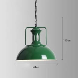 American Retro Red Pendant Lamp Led E27 Industrial Style Lighting Hot Pot Barbecue Modern Iron Art Restaurant Decor Lighting