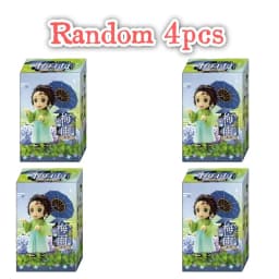  12cm New Demon Slayer Plum Rain Series 13pcs/set Blind Box Figure surprise Box Tanjiro Kamado Nezuko Action Model Toys Gifts