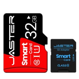 JASTER Mini SD Card 4GB 8GB 16GB Class 6 Real Capacity 32GB Memory SD Card High Speed Smart SD Card TF Red Suitable for Camera
