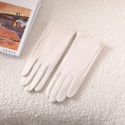 Simple Solid Style Fashion Elegant Women's Winter Suede Gloves Winter Keep Warm Touch Screen Add Velvet Thickened Elasticity Sof
