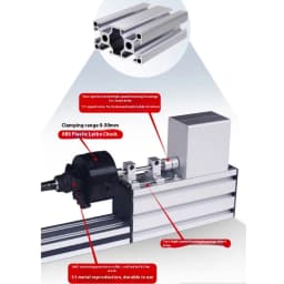 Portable Fishing Rod Winding Machine Epoxy Resin Rotating Gluing Tool Fishing Rod Building Elctric-Drive Machine + Foot Switch