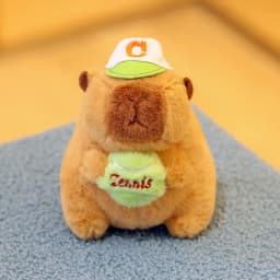 Cute Capybara Pendant Keychain Pufferfish Plush Toy Soft Doll Gifts Carry-on Bag Kawaii Pendant Creatuve Fluffty Animal Kid Gift