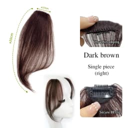 Seamless Natural Invisible Bangs Wig Traceless Bangs 100% Human Hair Female Figure-eight Bangs on Both Sides Wig Patch