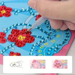 Creative DIY Makeup Fun Kit Princess Diamond Painting Gifts Toys for Kids Girls Dress Up Sticker Book Gifts for Girl