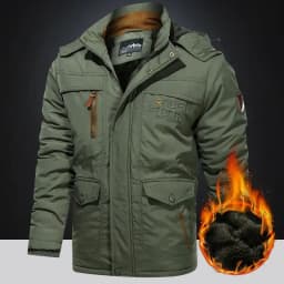 Military Thick Warm Outerwear Big Size 6XL Multi-pocket Men's Winter Jacket Fleece Linning Outdoor Parka Coat Hooded Windbreaker