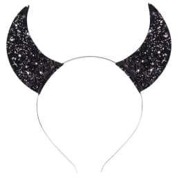 Unique Role Play Devil Hair Hoop Glitter Horn Headdress Halloween Headband