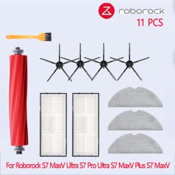 For Roborock S7 MaxV Ultra S7 Pro Ultra Accessories S7 MaxV Plus Main Side Brush Mop Hepa Filter Dust Bag Robot Vacuum Cleaner