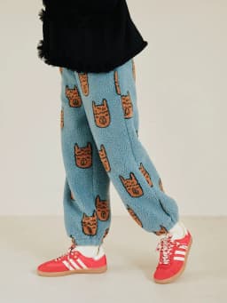 imakokoni Blue Bear Fleece Thick Warm Casual Harem Lantern Pants Women's Pants Casual Female Clothing for Women
