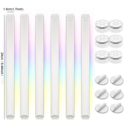 Smart WiFi Splicing Wall Light RGBIC Wall DIY Decorative Ambiance LED Night Light Dimmable For Game Room Bedroom TV Decoration