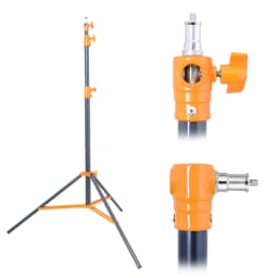 SH 2.9m Light Stand With Stainless Steel Kit Cross Arm With Weight Bag Photo Studio Accessories Extension Telescopic Rod 2.49M