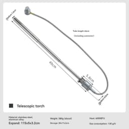 CAMPINGMOON XD-6-NE Torch Spray Gun Outdoor Camping, Picnic, Fire Making Barbecue Point Carbon Stainless Steel Spray Gun