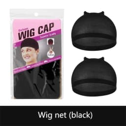 2pcs/Bag Ventilated Nylon Wig Cap Hair Net For Hair Wig Nets Black Brown Stretch Mesh Wig Cap For Making Wigs