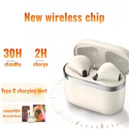 True Wireless Bluetooth 5.49 Earphones with a 72 Hour Battery Life, Semi In Ear Bluetooth Earphones for Christmas and Birthday