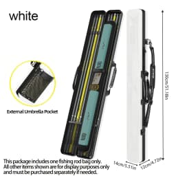 Hard Shell Fly Fishing Rod Bag | Large Capacity, Anti-Crush, Easy Clean, External Umbrella Pocket, Convertible Carry