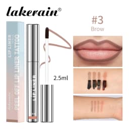 4 Colors Peel Off Lip Liner Waterproof Transfer-proof Lipstic Tattoo Waterproof Long Lasting Matte Velvet Lip Tint Sexy Red Cont