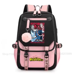My Hero Academia Anime Print Student Backpack Lightweight Casual Daypack for Girls School Travel