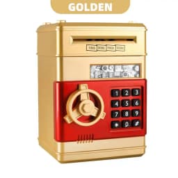 Money Box Piggy Bank ATM Password Automatic Electronic Piggy Cash Coin Saving Box ATM Bank Safe Box Deposit Banknote Gift