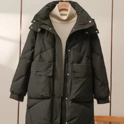 2025 New Women Long Down Cotton Jacket Korean Loose Cotton Coat Winter Thicken Warm Women Parkas Winter Outwear Hooded Coat