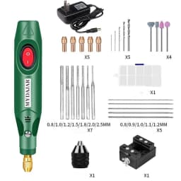 SNASAN Mini Pearl Punching Machine Jewelry Making Tool Fit 110V-240V Handmade DIY Drilling Tools
