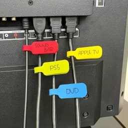 10/30/50pcs Reusable Waterproof Cable Labels Color-Coded Organizer Straps for Data Charger Cords Home Office Travel