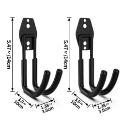 Heavy Duty Metal Hook Garage Organizer Wall Mount Anti-slip Bicycle Hanger Hooks Storage Hook For Ladders Garden Tool